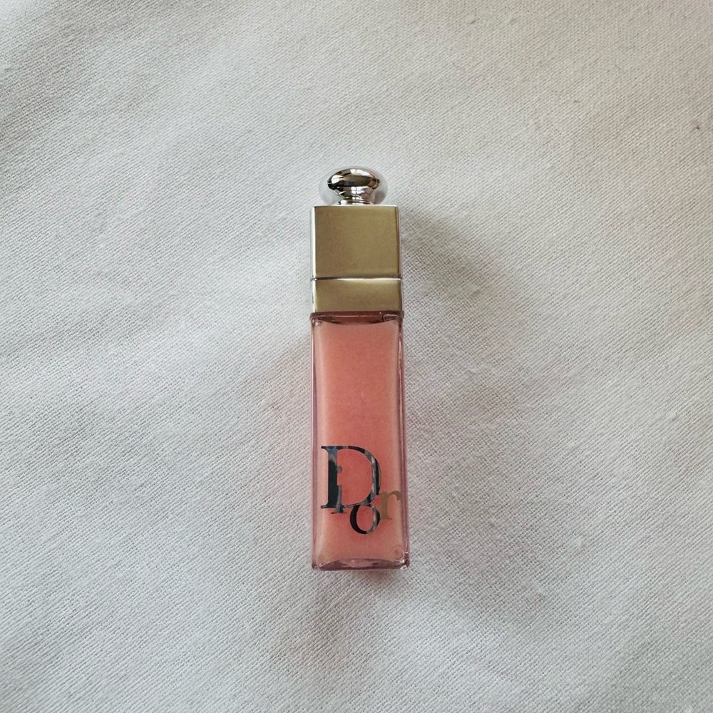 Dior soft pink pillowy flap bag with silver CD, mini lippie, and mascara set NIB - Picture 7 of 8